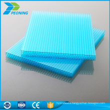 Transparent custom made 4mm twin wall lexan polycarbonate roof sheet